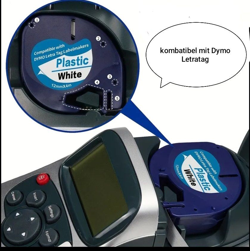 Stampanti: Dymo Letratag Ersatzband - weiss – Nuovo e nell'imballaggio originale da Luzern venduto da Fedo 1
