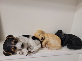 Hunde Figuren - 3 Stück - hochwertig
