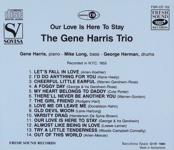 CD: Gene Harris, Mike Long, George Herman – Usato da Unterbäch venduto da boolic 1