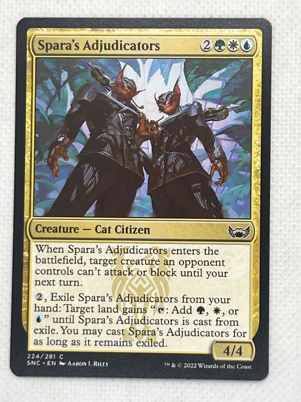 Magic The Gathering Carte collezionabili: MTG Spara’s Adjudicators SNC 224 Common – Usato da Hinterkappelen venduto da Kim1992