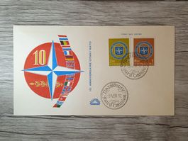 TR47 Enveloppe + Timbre Luxembourg 1959
