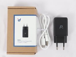 DIGITEC 2-port Ladegerät Fast Charger 48W 1x USB-A, 1x USB-C