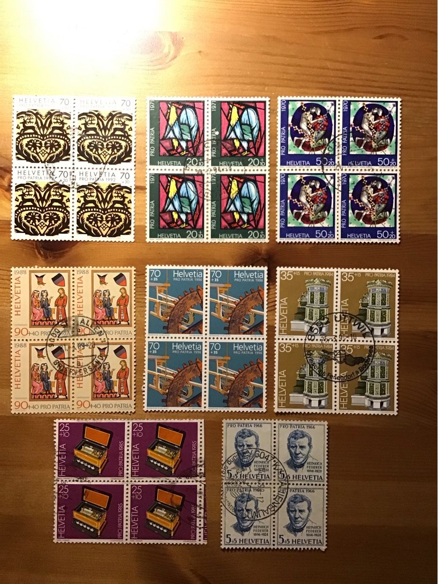 Tous les timbres: Briefmarken 4er block – D'occasion à Bettwiesen par Jumpingfox