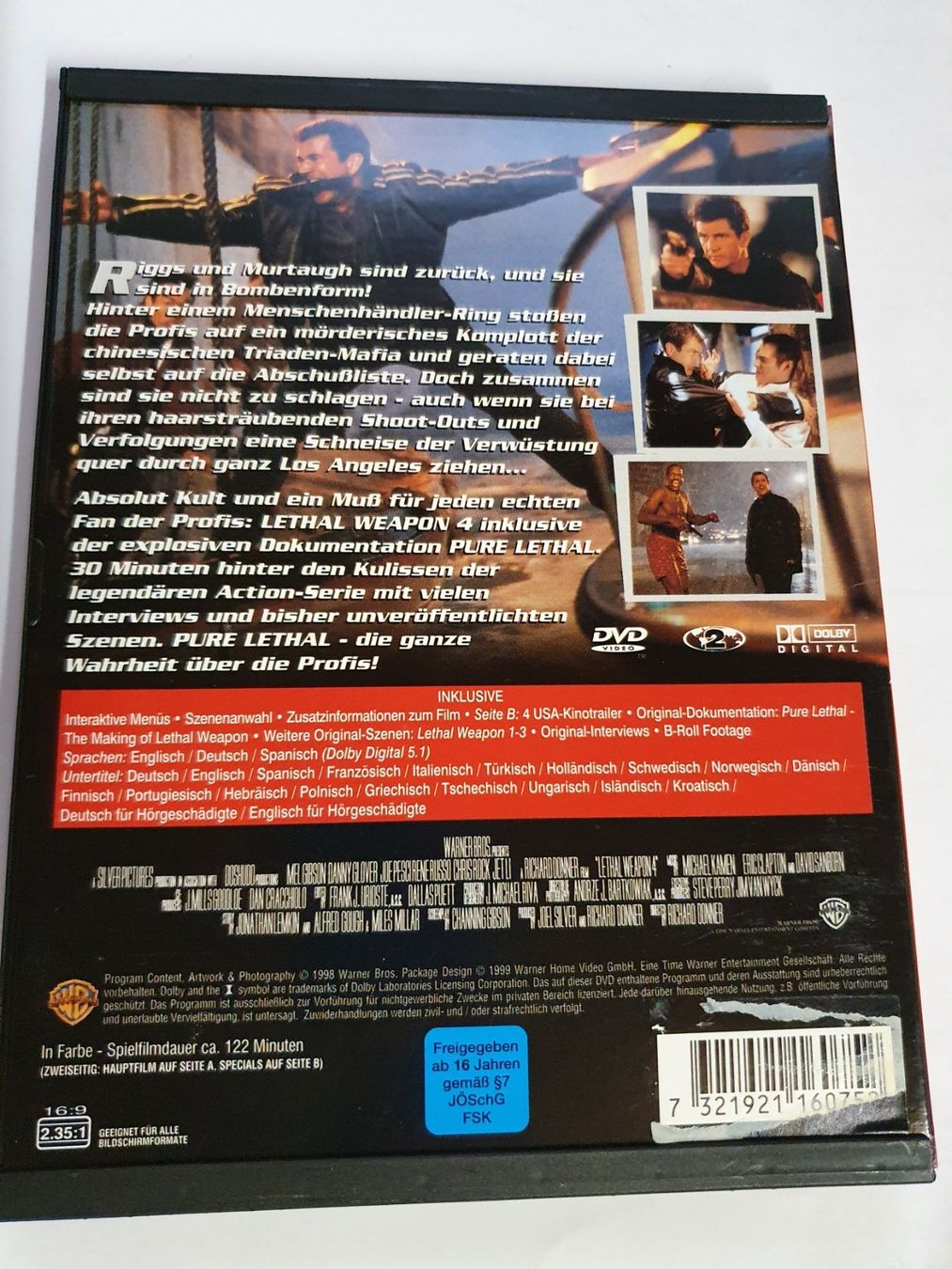 Tutti i DVDs: Lethal Weapon 4 DVD – Usato da Oberdorf BL venduto da BaldenEagle 2
