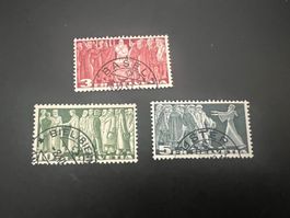 CH 1938  216-218  mit  super Halbstempel  (4979)