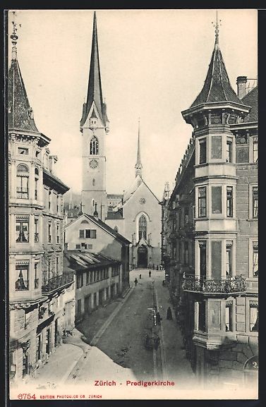 Cartes postales: Zürich, Strassenpartie an der Predigerk – D'occasion à Berlin par bartko-reher