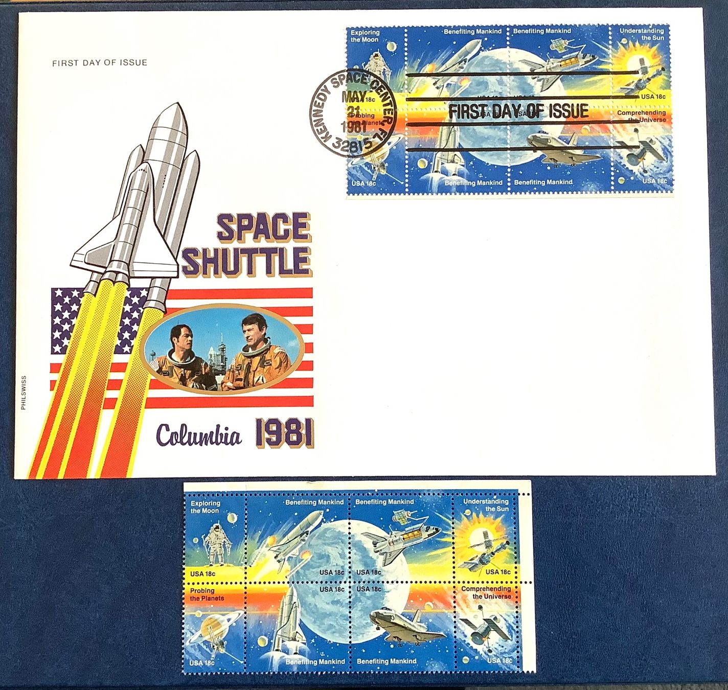 Tutti i francobolli: 1981 USA / FDC Space Shuttle Grossbrief + 8er Block ** – Nuovo (secondo la descrizione) da Liestal venduto da Skunk02