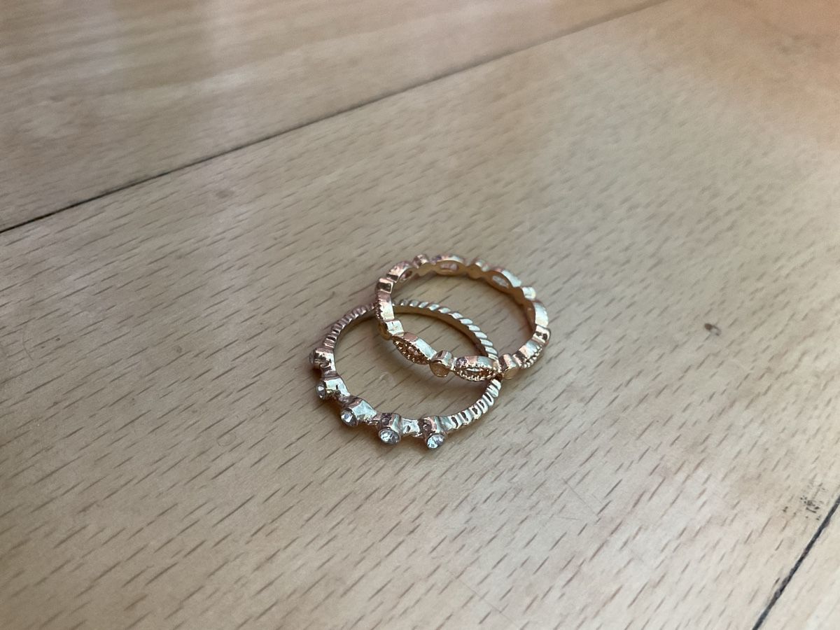 Anelli: Ring Set Modeschmuck goldfarben mit Steinen ungebraucht – Nuovo (secondo la descrizione) da Schaffhausen venduto da s.ehrb
