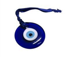 🧿 Nazar Amulett aus Glas / Blau mit Band - Neuwertig