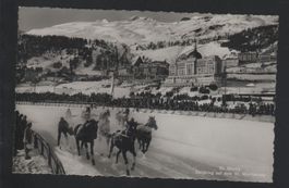 AK St. Moritz Skijöring auf dem See 1939