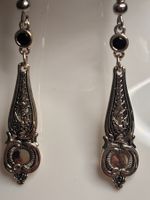 Boucles d'oreilles pendantes couleur argent