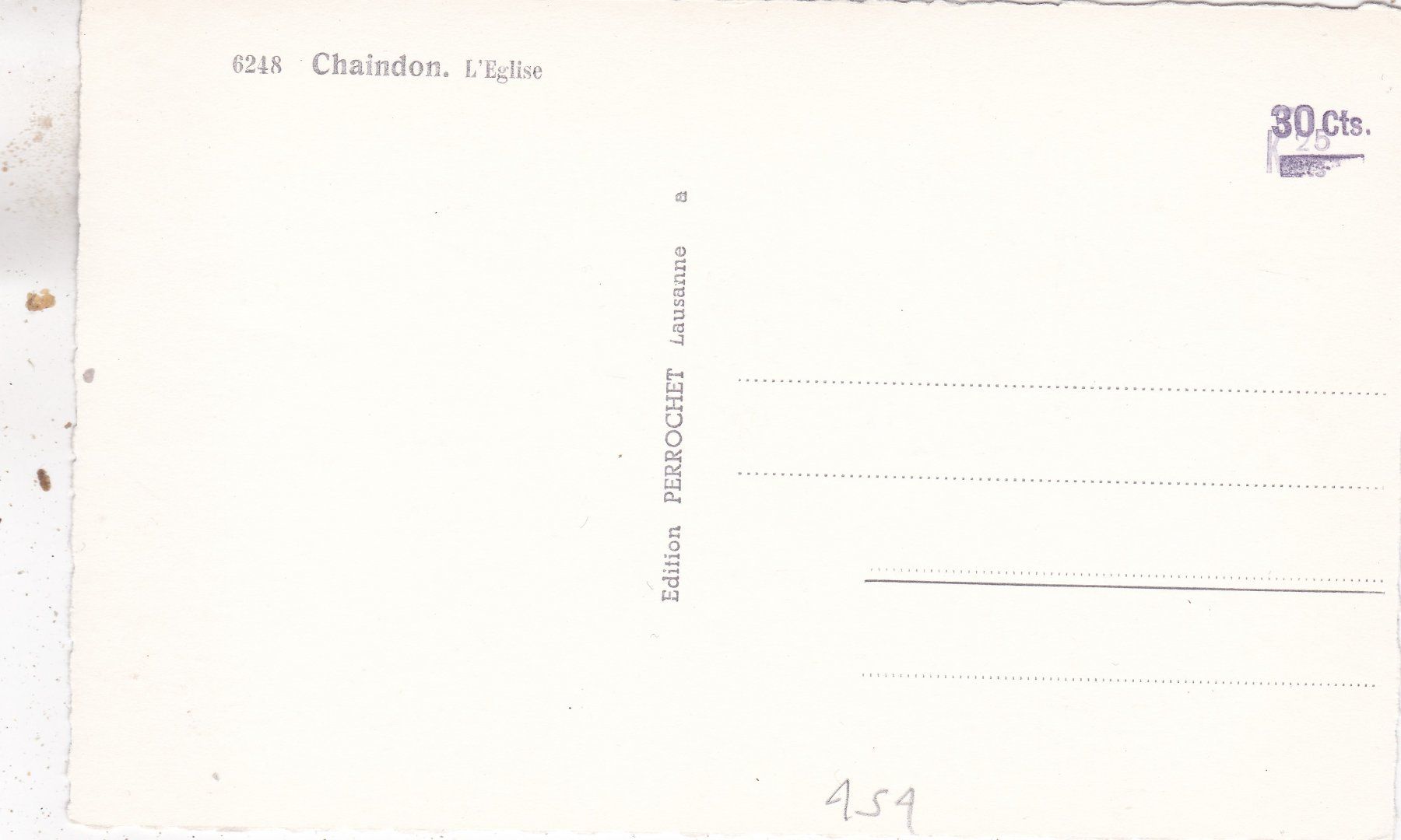 Cartoline postali: Chaindon Eglise – Usato da Herisau venduto da Lisegrat2008 1