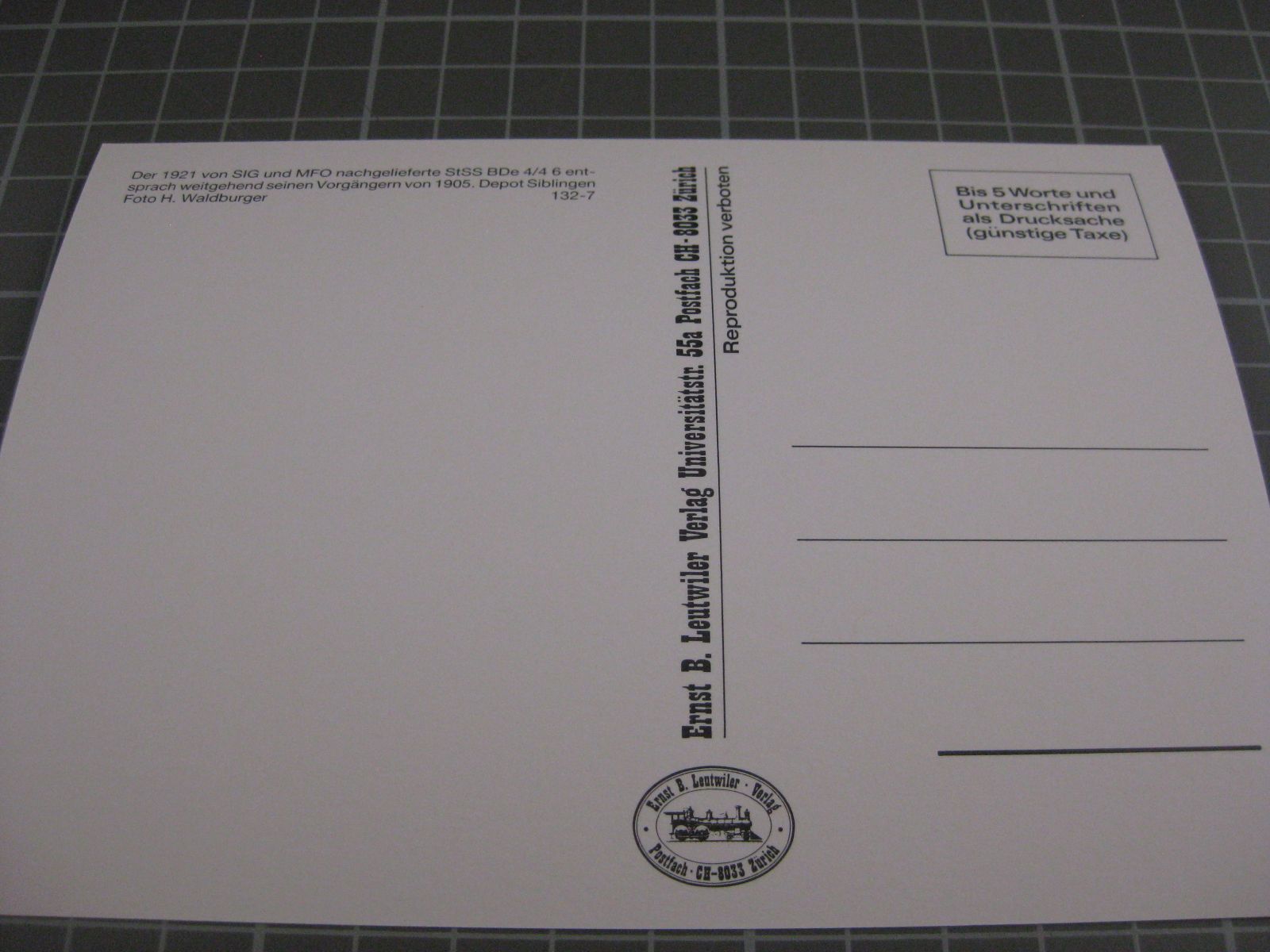 Cartoline postali: AK Siblingen Depot mit Zug – Nuovo (secondo la descrizione) da Malters venduto da Marosko 1