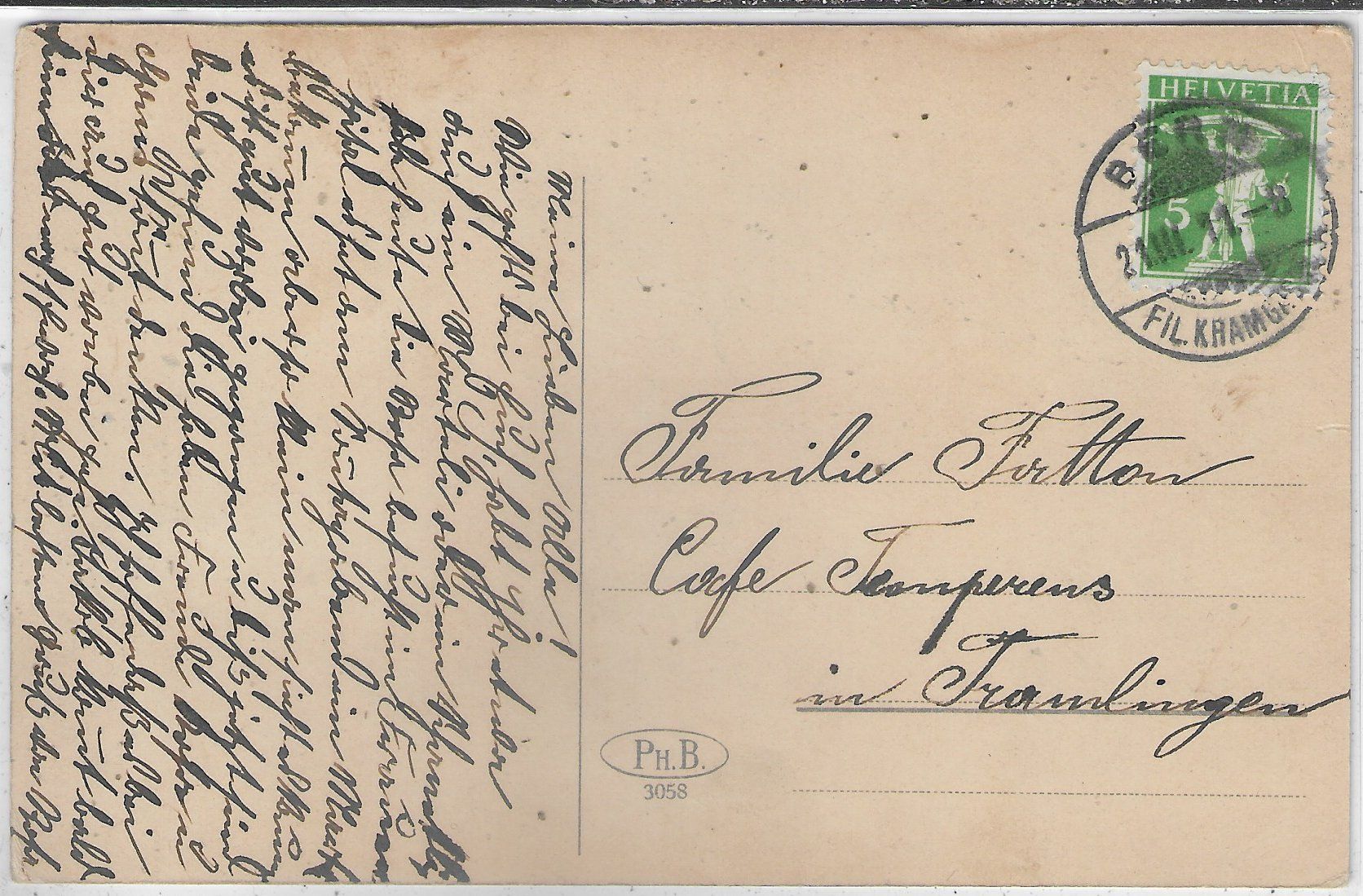 Cartoline postali: Bern - Kindlifresserbrunnen - Litho – Usato da Ettingen venduto da Kartenplanet 1