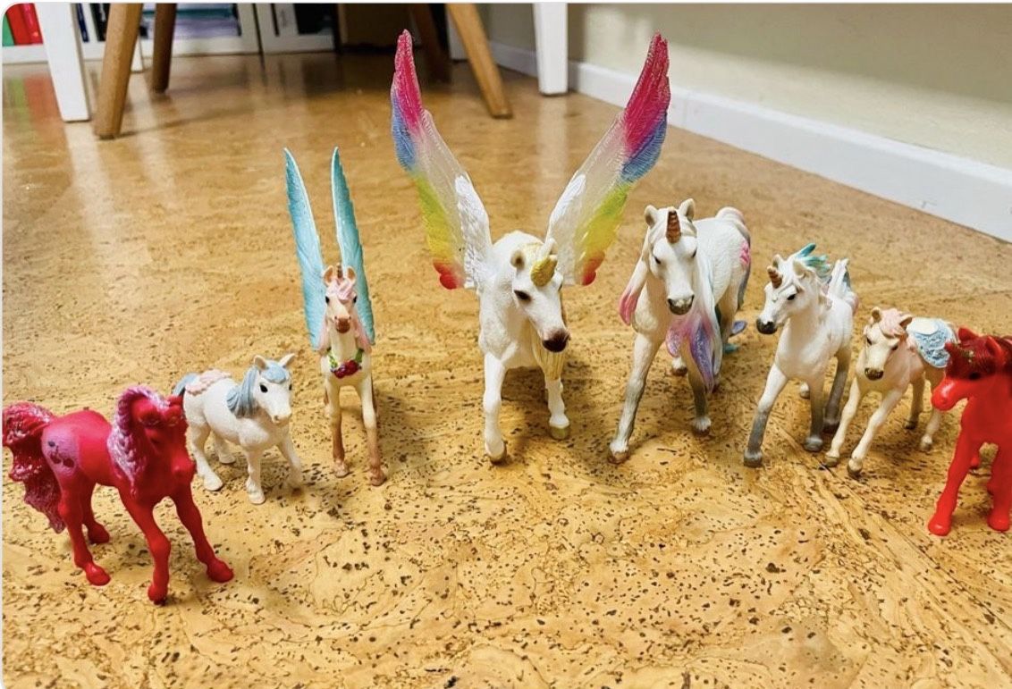 Schleich Giocattoli: Konvolut 8 Einhorn  Pegasus Play Set Schleich – Usato da Wil SG venduto da cpeios 1