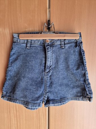 Tally Weijl High-Waist Denim Shorts - Gr. 36 (S) - Blau