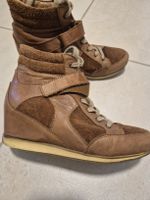 Aldo Damen Schuhe, Leder braun, Grösse 38, Keilabsatz
