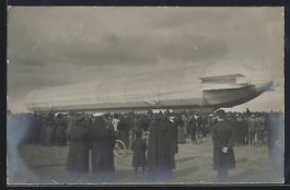 München, Zeppelin-Landung auf dem Oberw