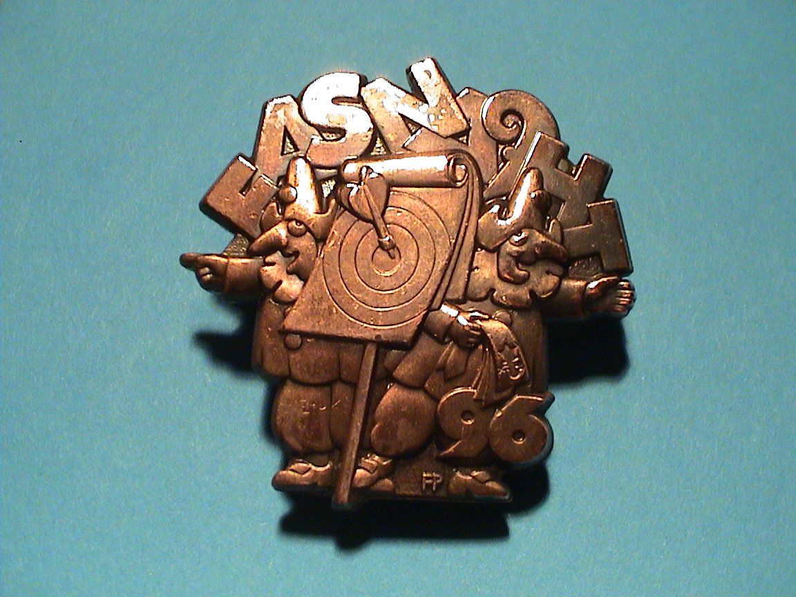 Basler Plaketten & Abzeichen: Fasnacht - Basel - Plakette - Kupfer - 1996 – Gebraucht aus Reinach BL von Dexy62