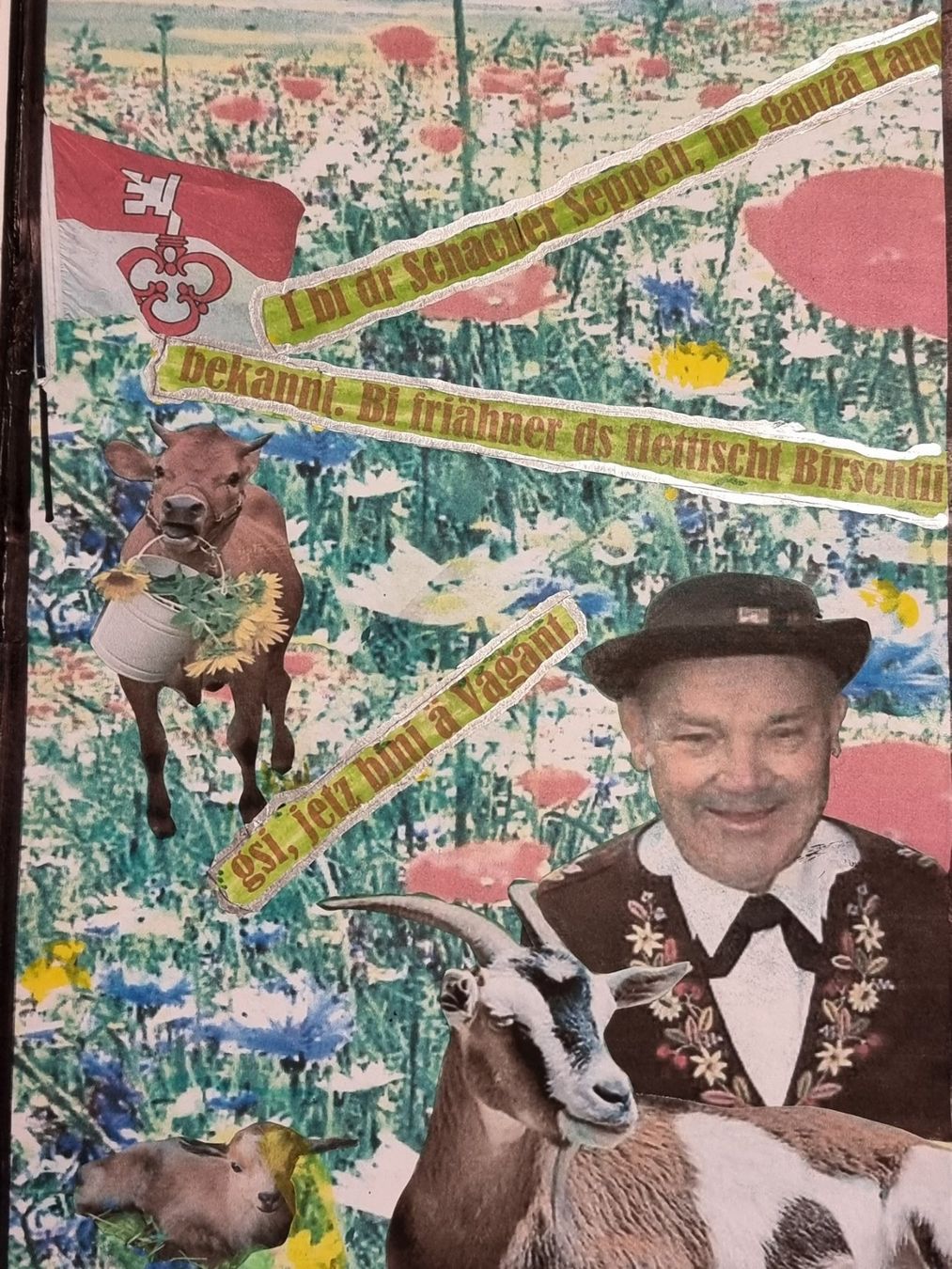 Foto & Immagini: EDGAR BALTENSPERGER    COLLAGE AUF PAPIER MIT PASSEPARTOUT – Usato da Gersau venduto da grafik-kunst 4