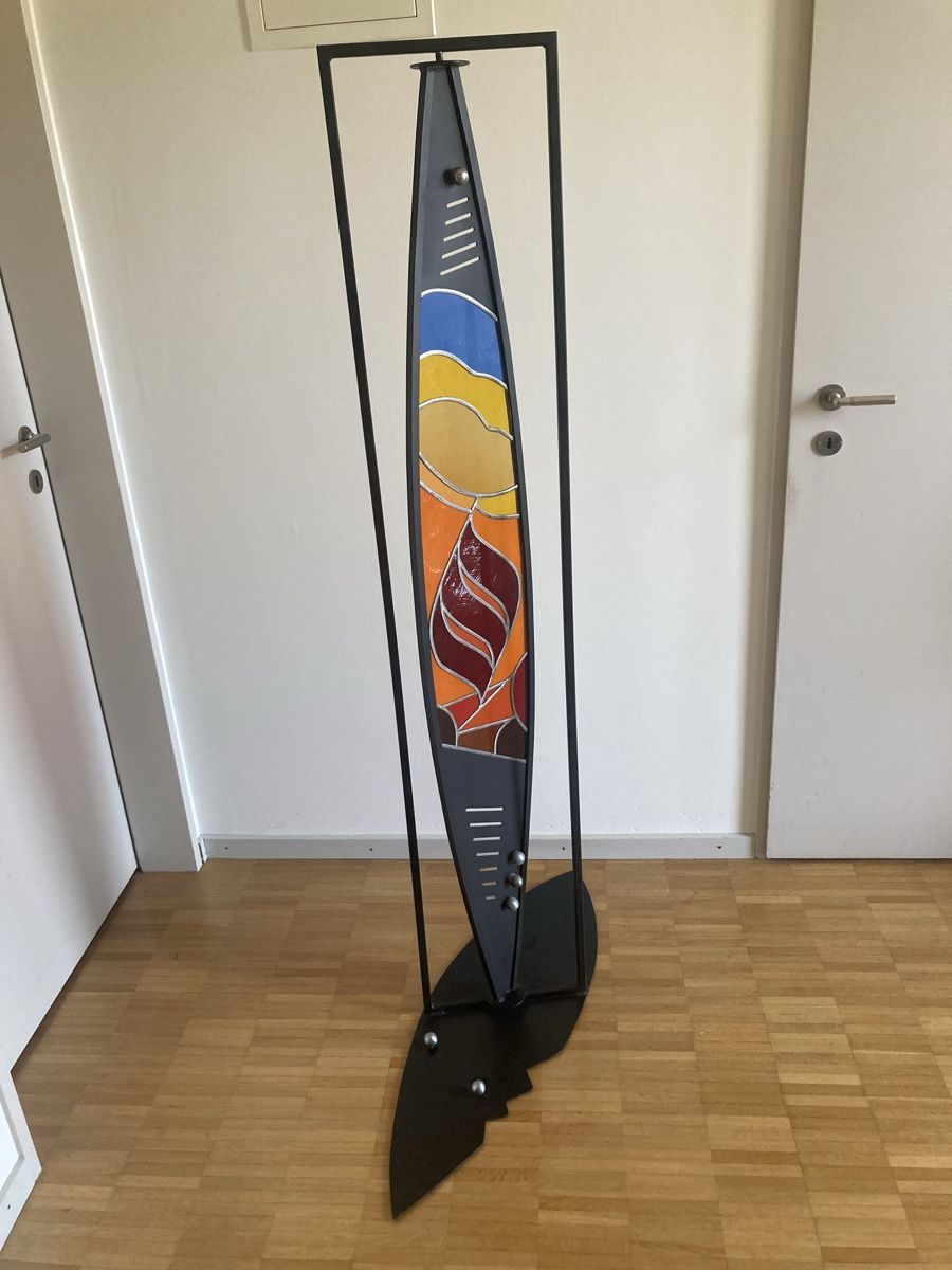 Skulpturen & Statuen: Glaskunst/Bleiverglasung Höhe 164 cm – Gebraucht aus Zwingen von Kult2000 1