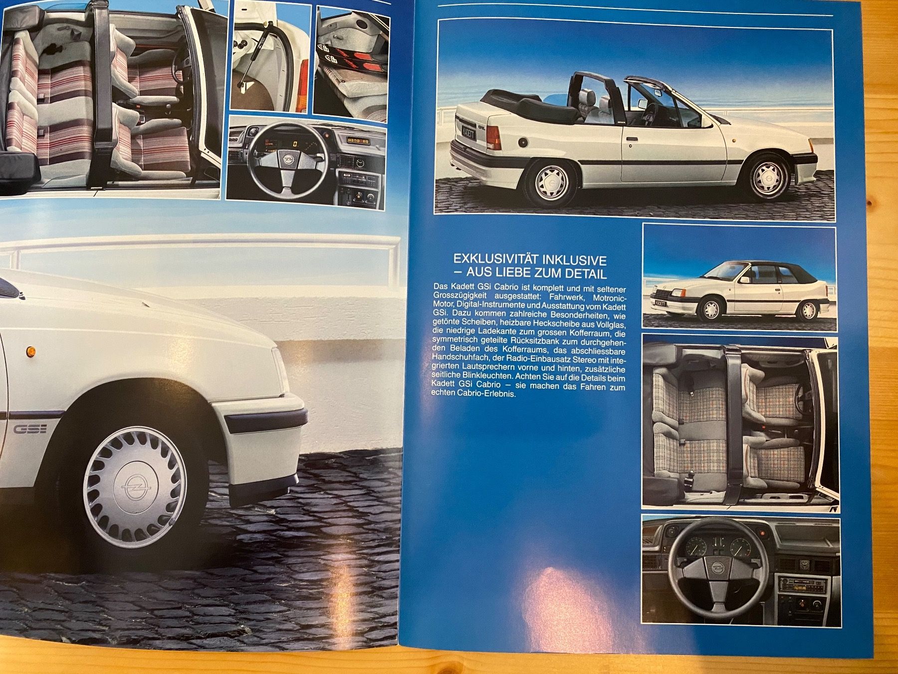 Opel Dokumente: Opel Kadett GSi Cabrio 1988 Prospekt – Gebraucht aus Herisau von Fissore 2