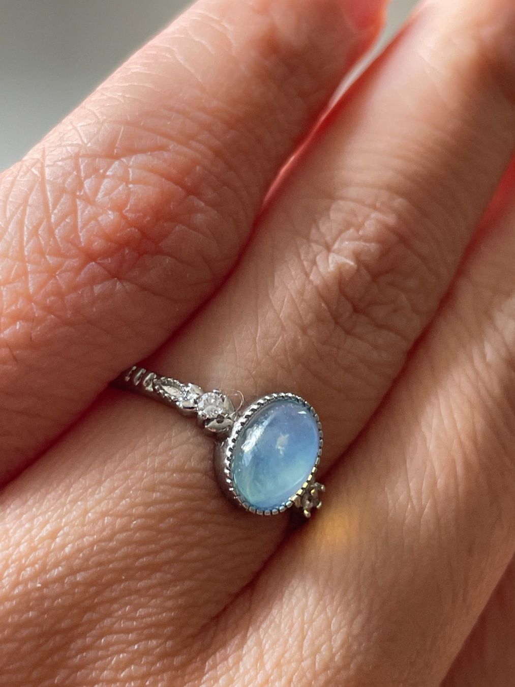 Anelli: 100 % echte Aquamarin-Ring – Edelsteinring – Nuovo e nell'imballaggio originale da Schiers venduto da sisikristall 5