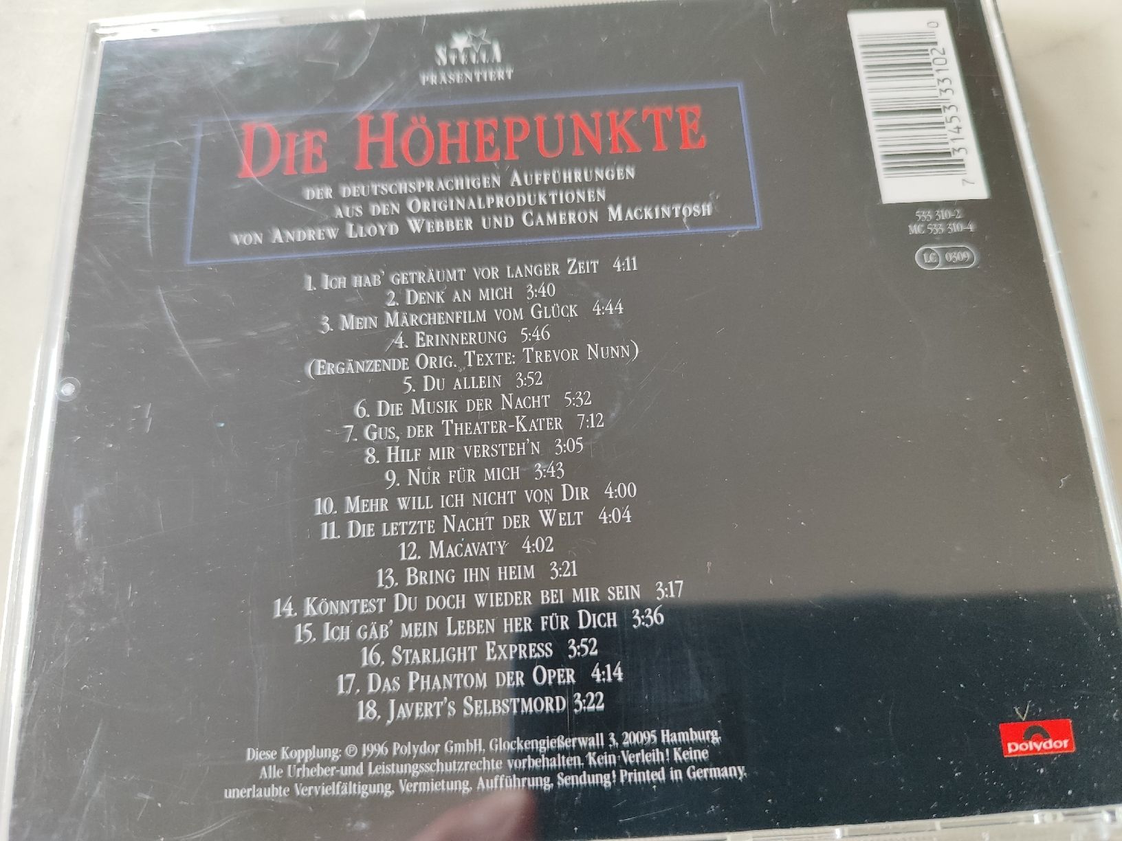 CD: CD mit bekannten Musical-Liedern – Usato da Madiswil venduto da marmotte63 2