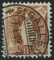 1907 - Stehende Helvetia - gestempelt