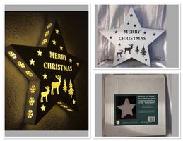 Ausverkauf LED Weihnachtsstern Merry Christmas 38x5x36cm