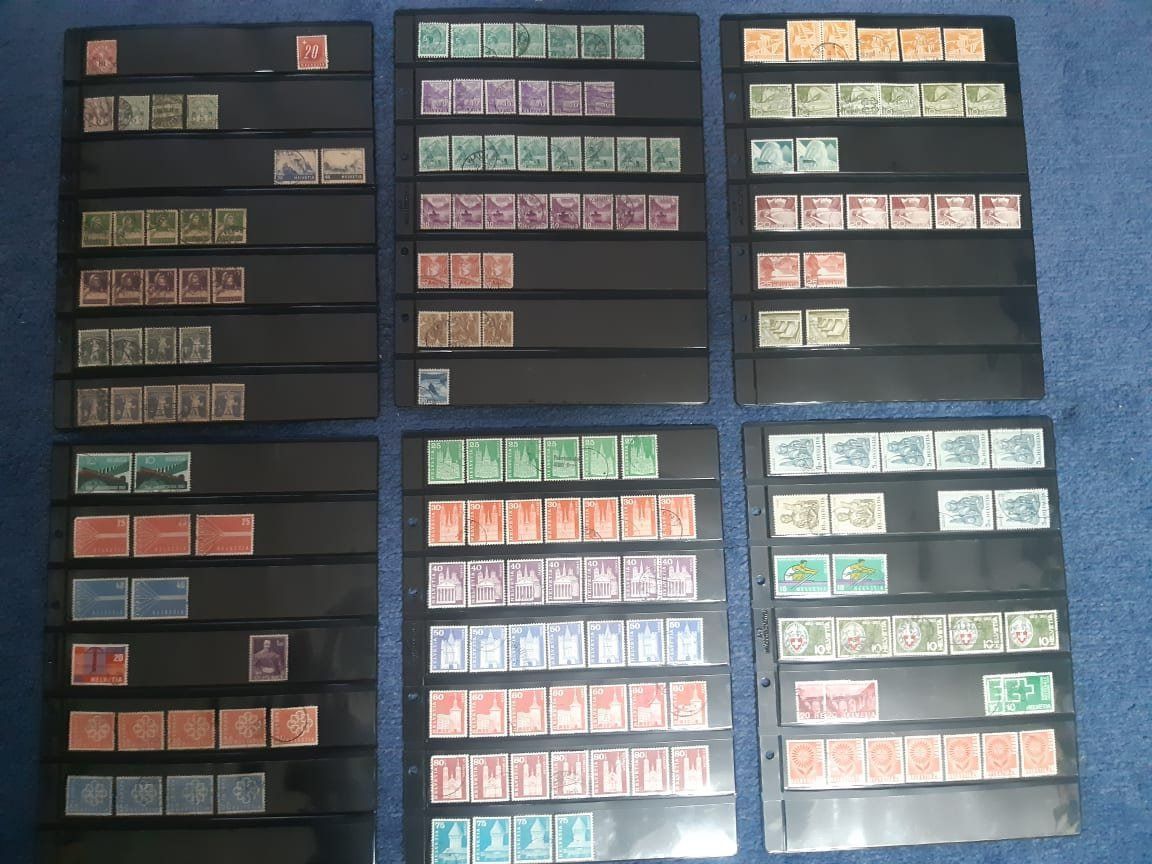 Tutti i francobolli: Schweizer Briefmarken in Ringalbum blau – Usato da Dulliken venduto da Airliner2