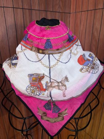 CELINE Paris Vintage Tuch mit Kutschenmotiv