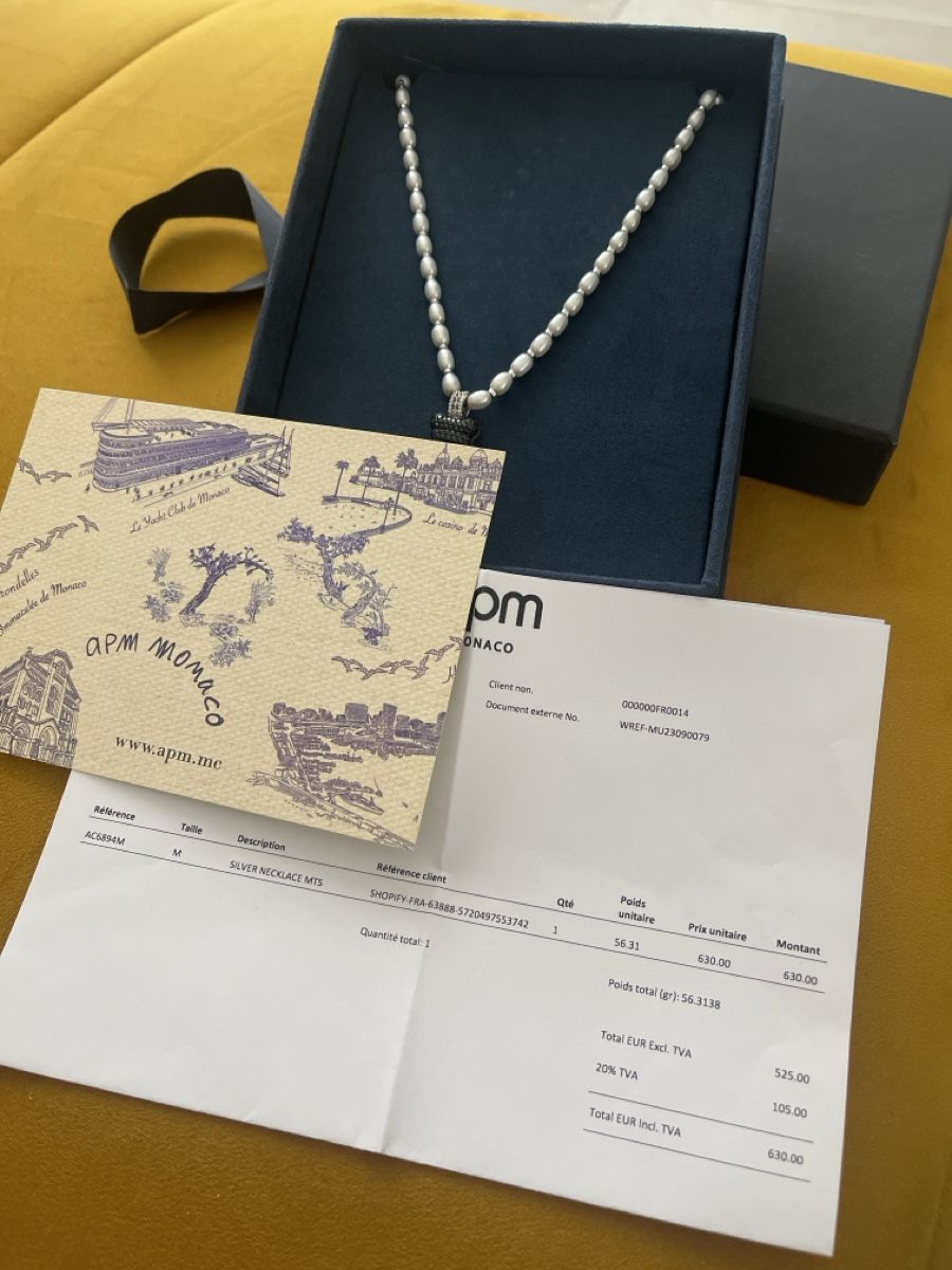 Ketten: APM Monaco Halskette Bär mit Perlen – Neu (gemäss Beschreibung) aus Möhlin von TonyRC 3