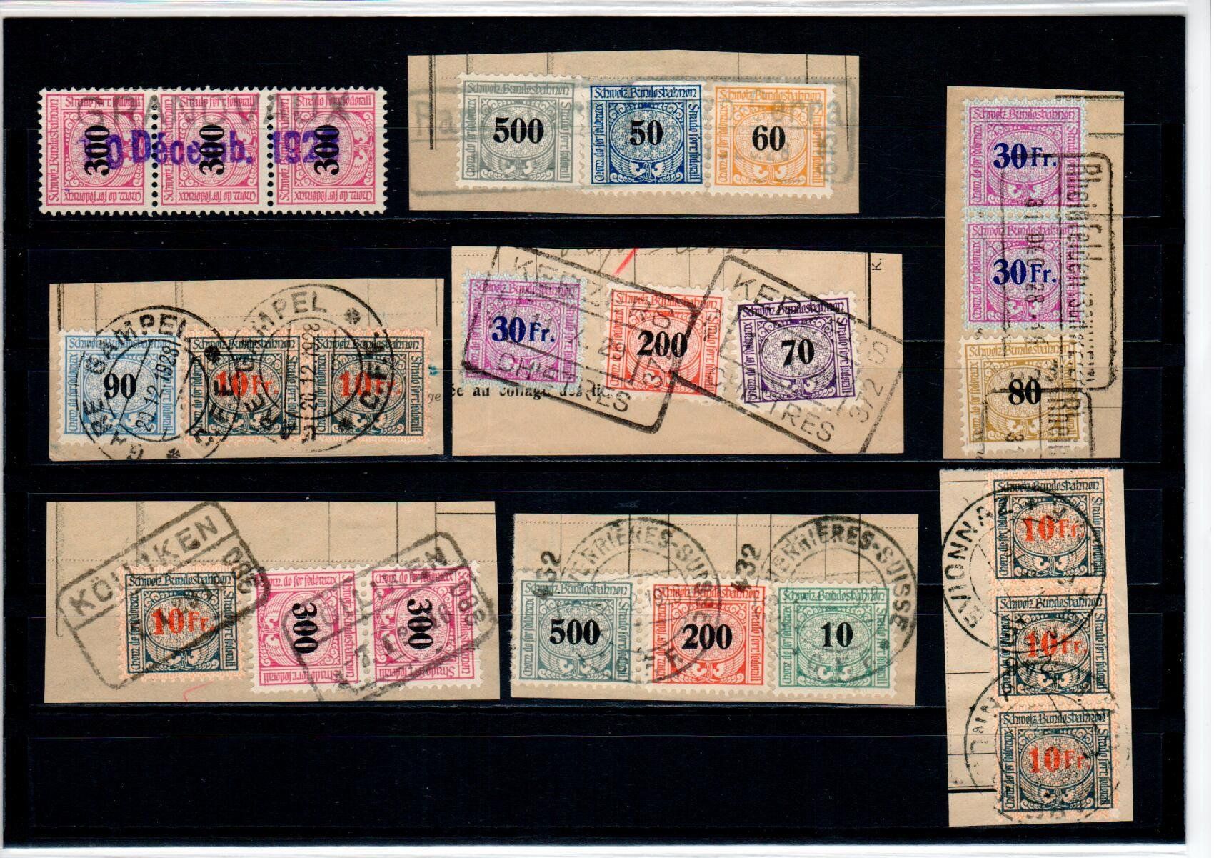 Alle Briefmarken: Bahnpost - Dienstmarke – Gebraucht aus Wolhusen von Curver9