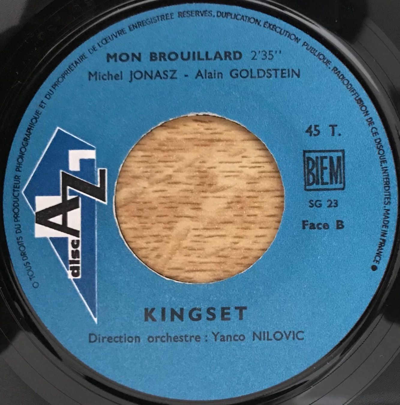 Dischi in vinile: KING SET - JEZEBEL / MON BROUILLARD – Usato da Bussigny venduto da vinyl-pas-cher 3