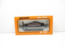 Bemo H0m 2263 Rhb Niederbordwagen Kk-w 7379 mit Auto