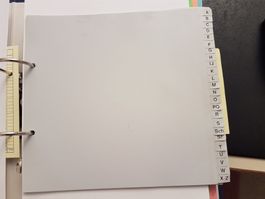 12 Plastic-Register A-Z 24-teilig