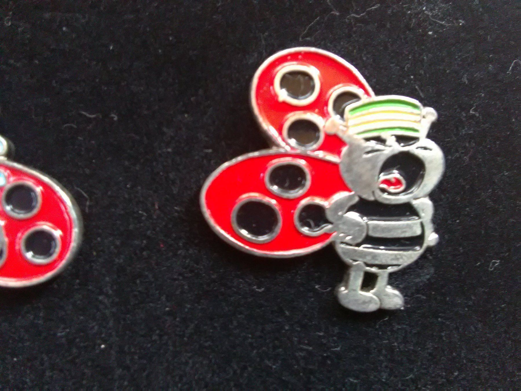 Plaketten & Abzeichen: 6er Set (Glückskäferli's) Pins im Case – Gebraucht aus St.Galllen von elkaphone 6