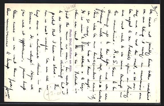 Cartoline postali: Affoltern a. A., Strassenpartie mit Bäu – Usato da Berlin venduto da bartko-reher 1