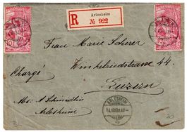 14.VIII.1900 Brief von Arlesheim nach Luzern