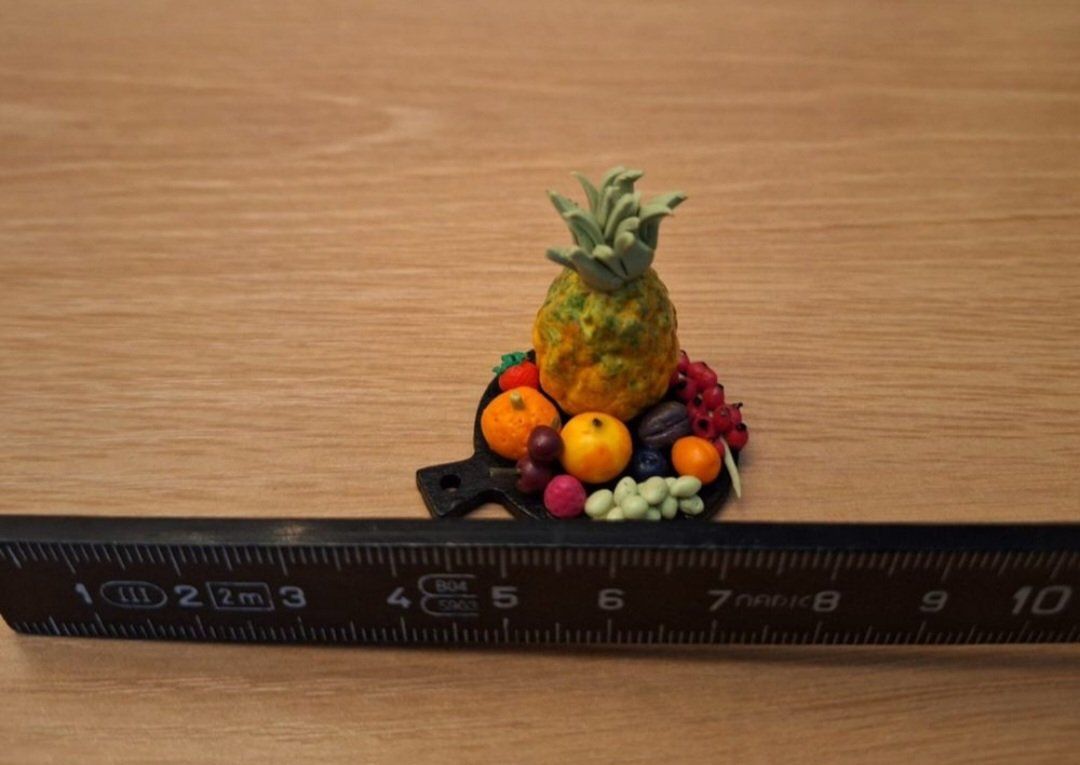 Case e mobili per bambole: Puppenhaus Früchteplatte – Nuovo (secondo la descrizione) da Zürich venduto da HandmadeTinyFood 2