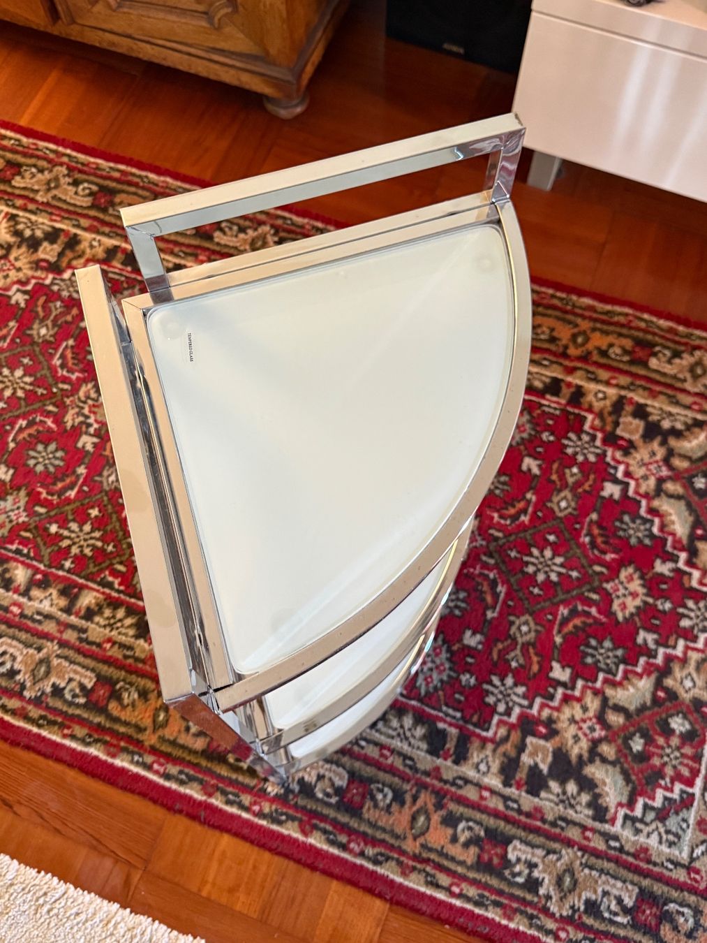 Scaffali: Eckregal 3 Ablagen Chrom Glas – Usato da Allschwil venduto da meeresperle 1