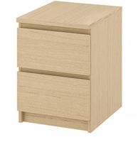 IKEA MALM Nachttisch mit 2 Schubladen – Sehr guter Zustand