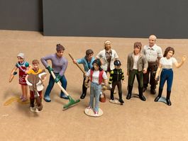 10 Schleich Hof Stall Menschen Bauernhof Pferdehof Figuren