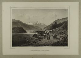 CAMPFÊR & SILVAPLANA, STAHLSTICH NACH ROHBOCK 1870