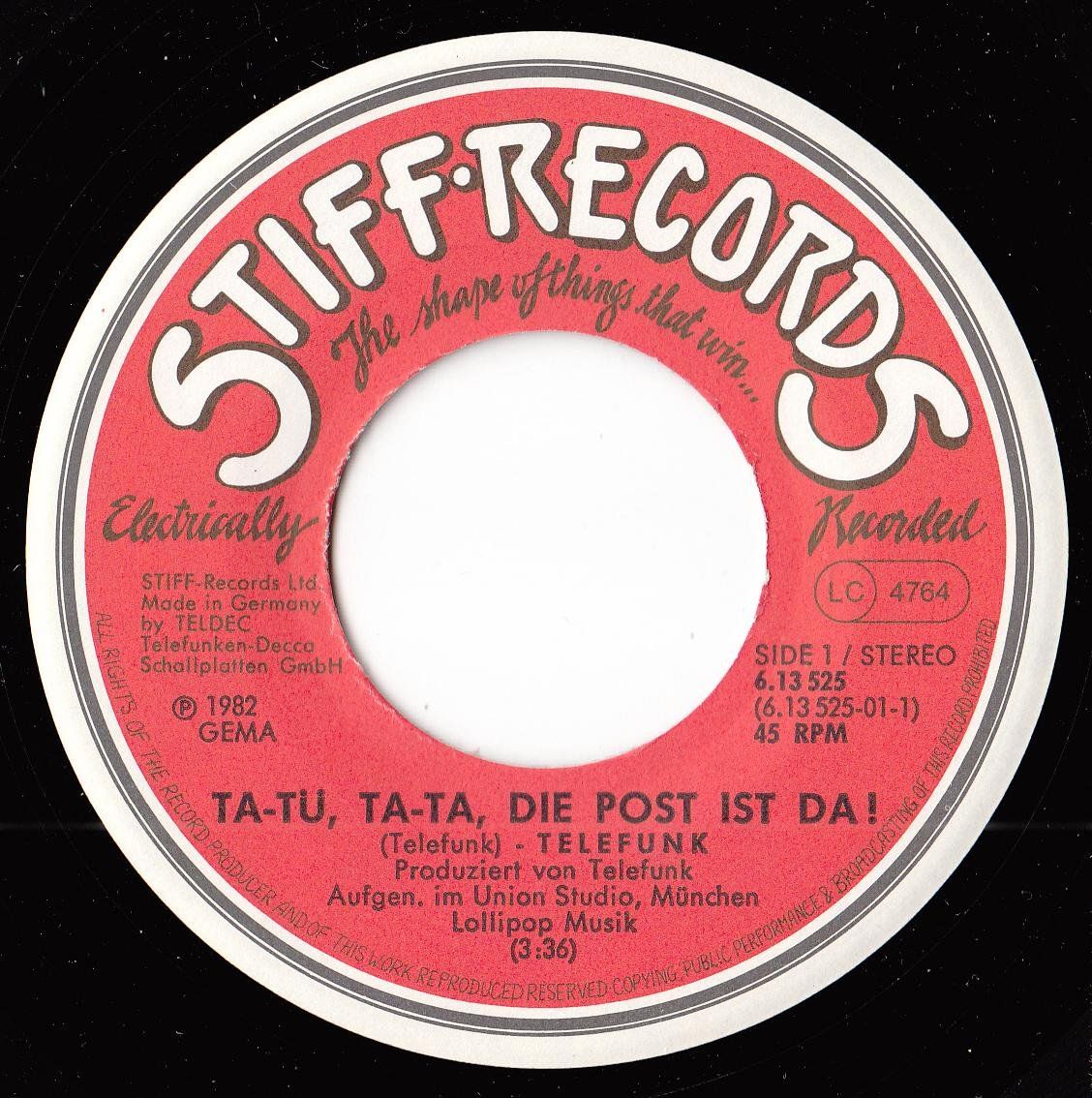 Dischi in vinile: Telefunk Vinyl Single von 1982 – Usato da Volketswil venduto da Abcrecords 2
