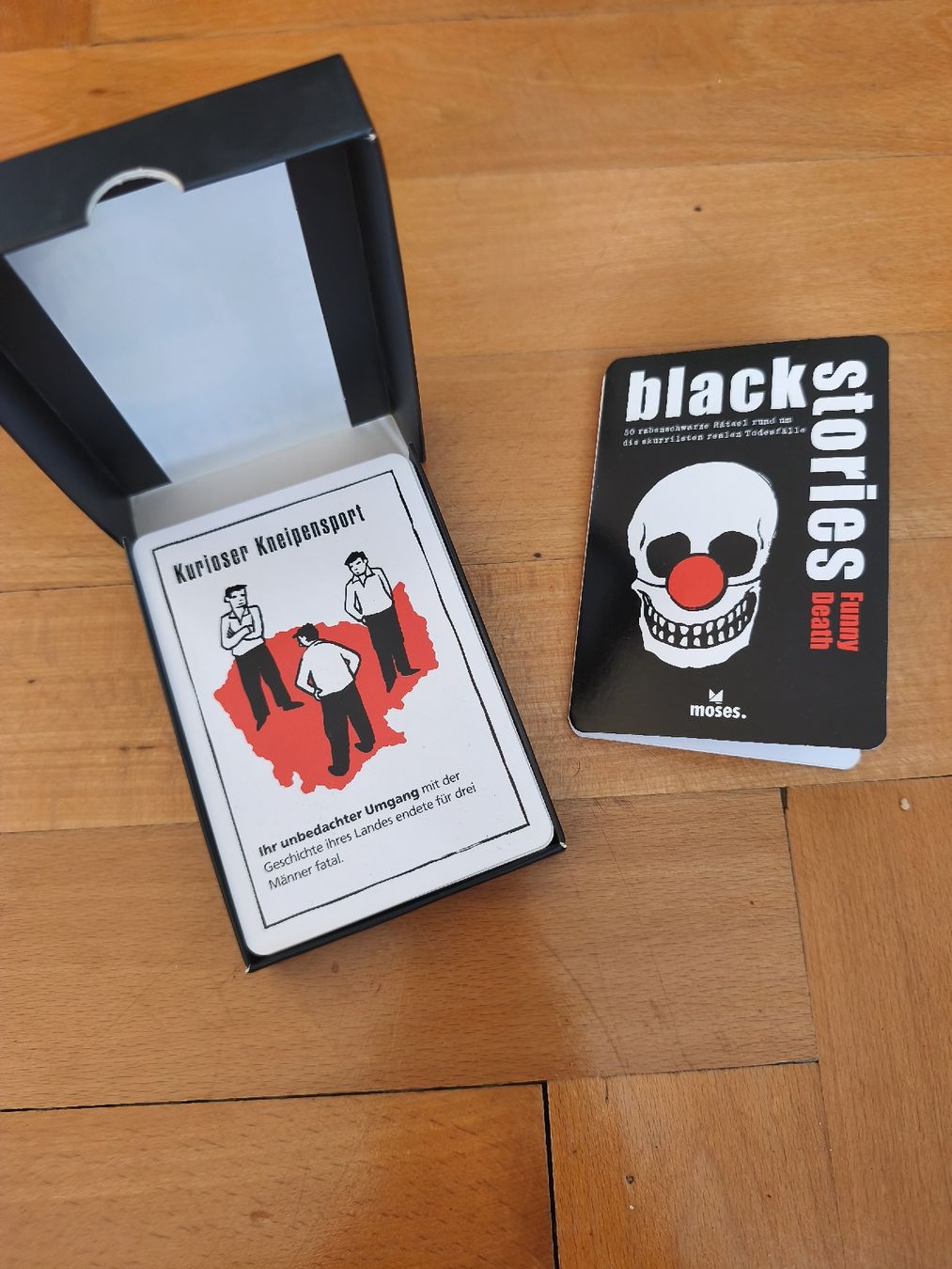 Spiele: Black Stories: Funny Death - nie gebraucht – Gebraucht aus Brugg AG von ccoorriinnee 2