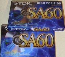 2 Stk. TDK SA60 High Position Kassetten.(em14)