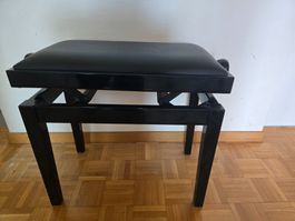 Burghardt Klavierhocker schwarz höhenverstellbar