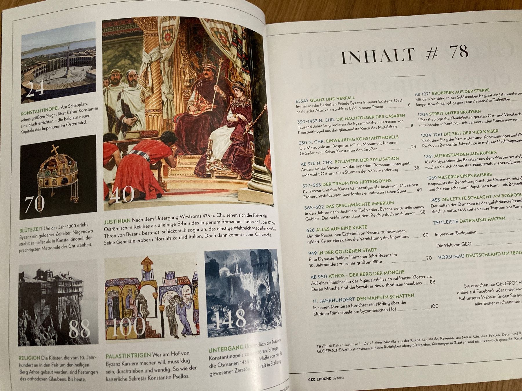 Riviste & Magazine: GEO EPOCHE Nr 78 BYZANZ – Usato da Zürich venduto da Mameloschn 1